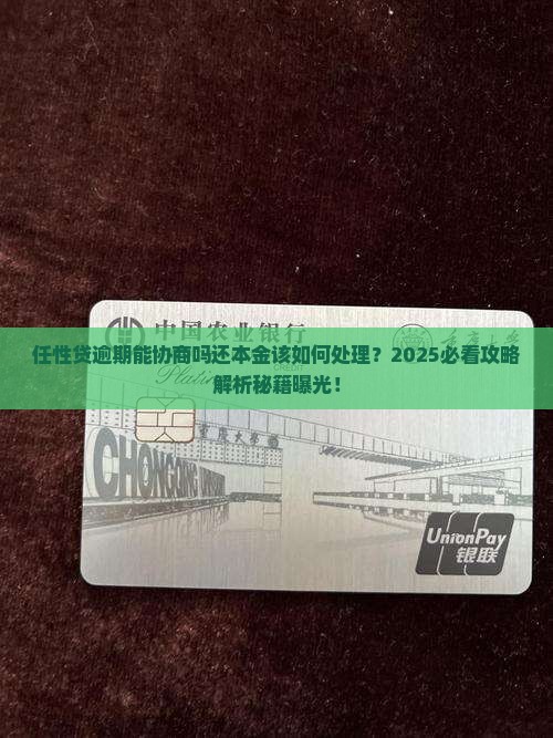 任性贷逾期能协商吗还本金该如何处理