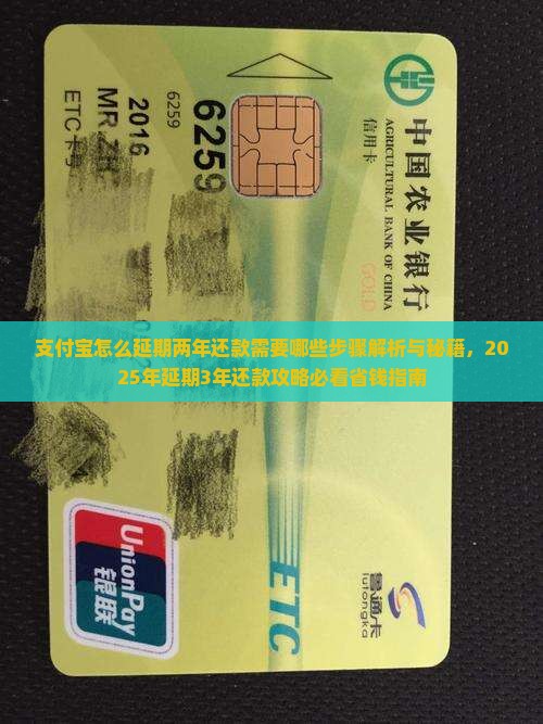 支付宝怎么延期两年还款需要哪些步骤