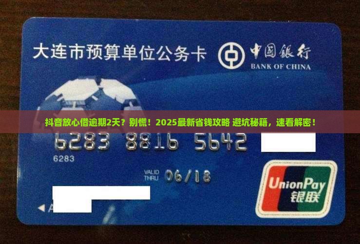 抖音放心借逾期了2天怎么办