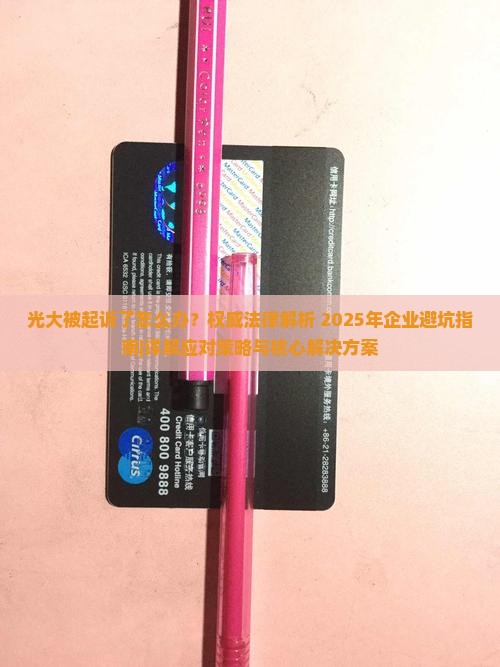 光大被起诉了怎么办