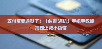 支付宝即将逾期