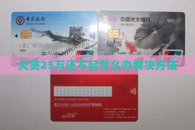 欠贷25万还不起怎么办解决方法