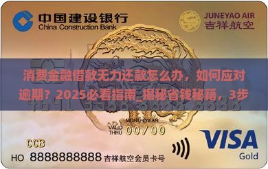 消费金融借款无力还款怎么办