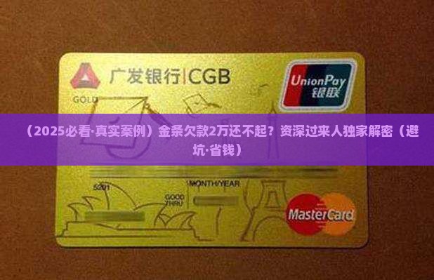 金条欠款2万还不起怎么办呢