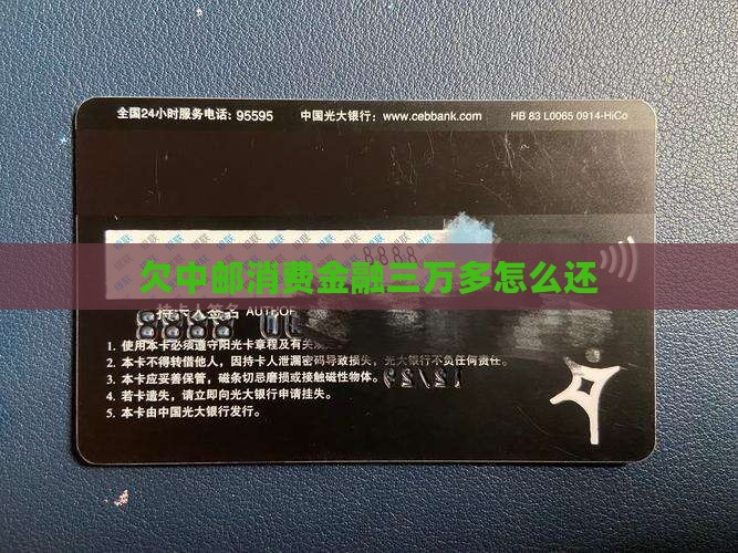 欠中邮消费金融三万多怎么还