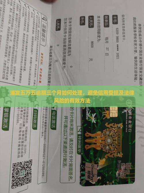浦发五万五逾期三个月如何处理