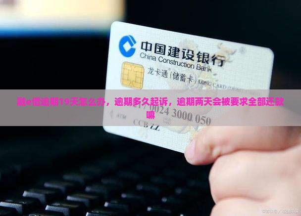 融e借逾期19天怎么办