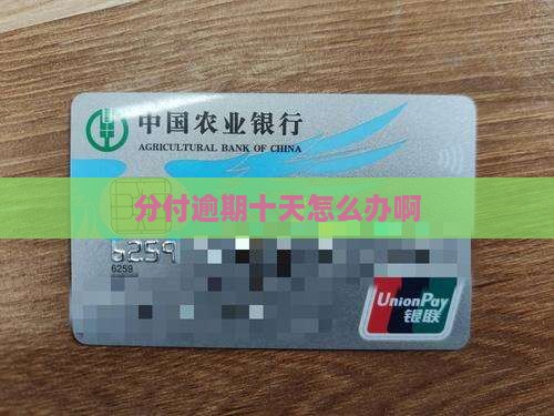 分付逾期十天怎么办啊