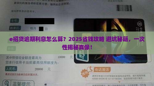 e招贷逾期后的利息如何计算