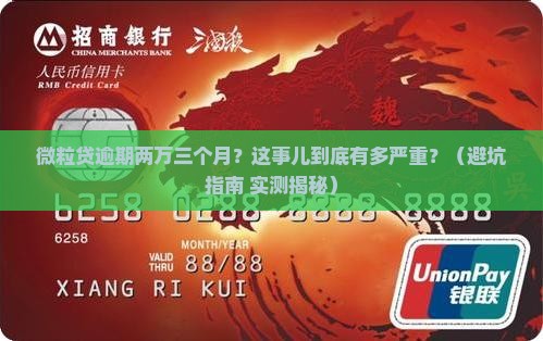微粒贷逾期两万三个月