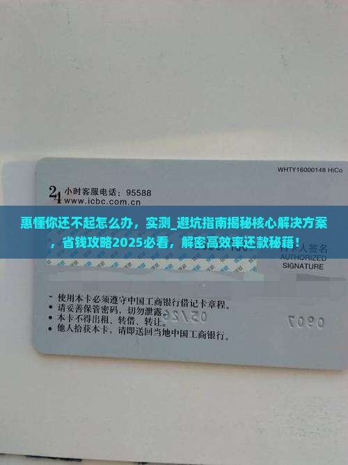 惠懂你还不起怎么办