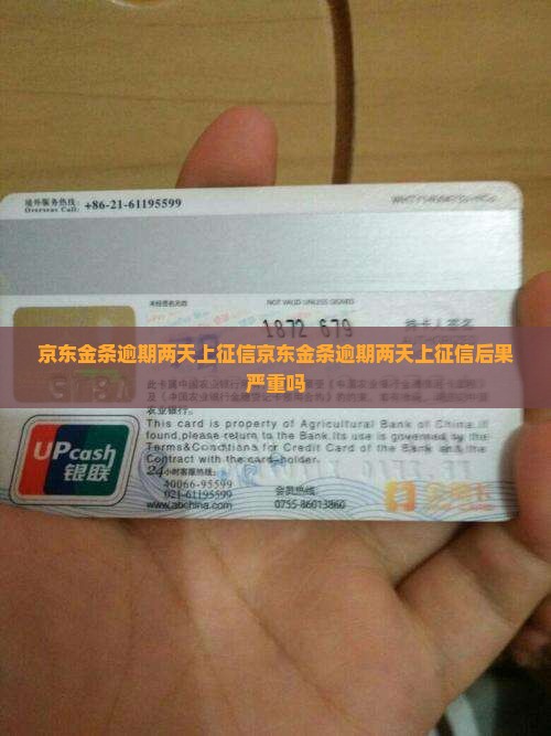京东金条逾期两天上征信