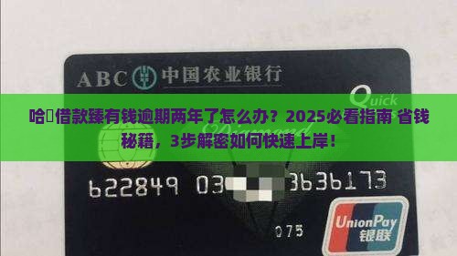 哈啰借款臻有钱逾期两年怎么处理