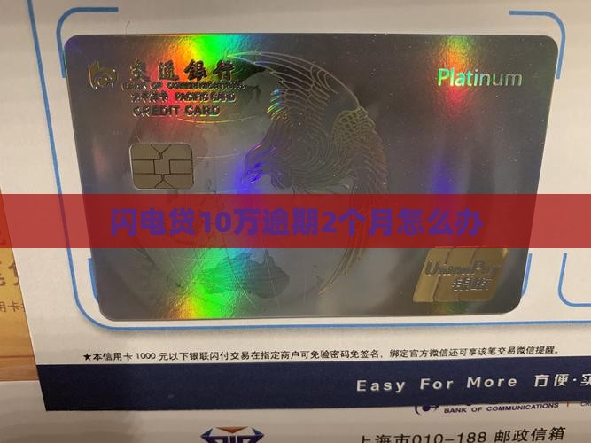 闪电贷10万逾期2个月怎么办