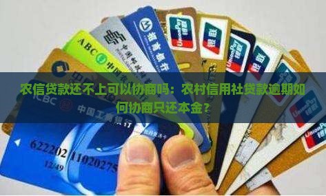 农信贷款还不上可以协商吗：农村信用社贷款逾期如何协商只还本金？