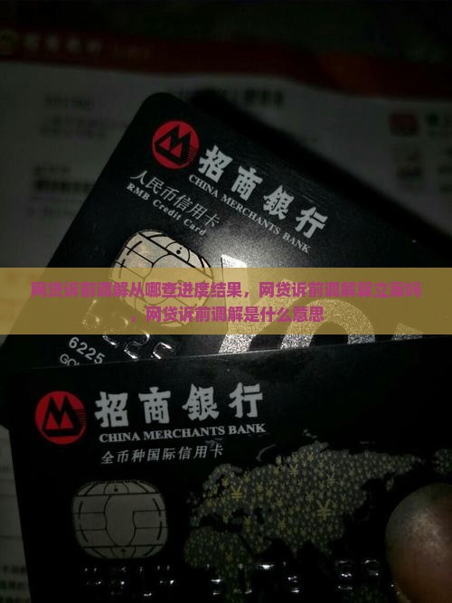 网贷诉前调解从哪查进度结果，网贷诉前调解算立案吗，网贷诉前调解是什么意思