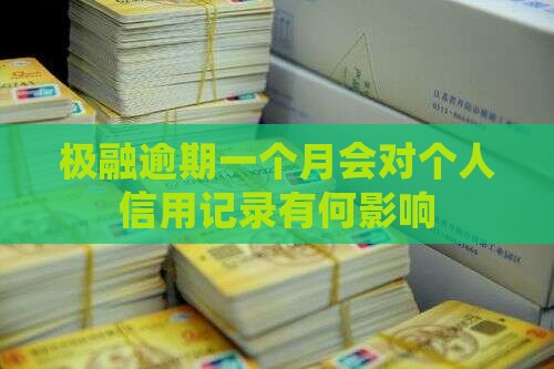 极融逾期一个月会对个人信用记录有何影响