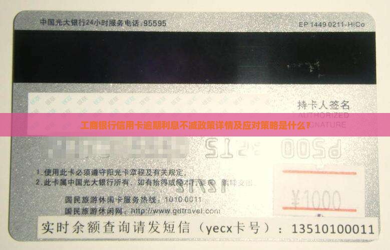 工商银行信用卡逾期利息不减政策详情及应对策略是什么？