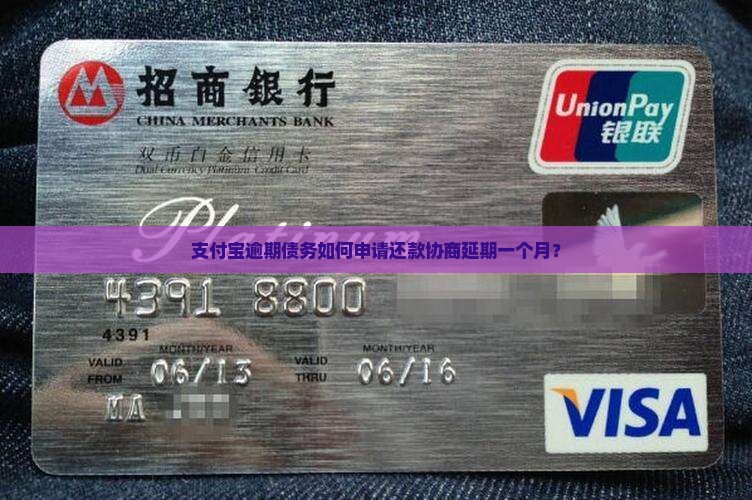 支付宝逾期债务如何申请还款协商延期一个月？