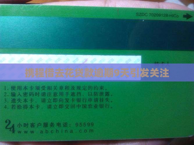 携程借去花贷款逾期9天引发关注