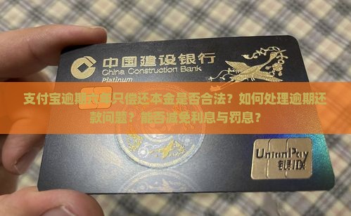支付宝逾期六年只偿还本金是否合法？如何处理逾期还款问题？能否减免利息与罚息？