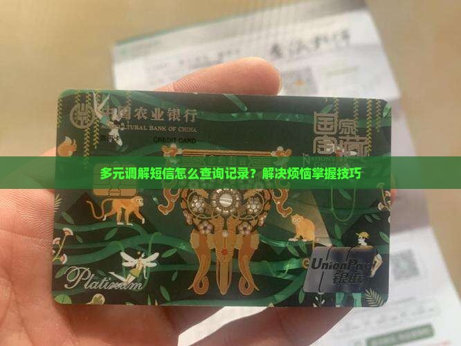 多元调解短信怎么查询记录？解决烦恼掌握技巧