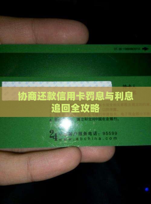 协商还款信用卡罚息与利息追回全攻略