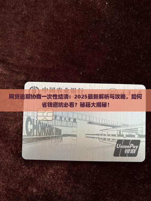 网贷逾期协商一次性结清的流程和注意事项