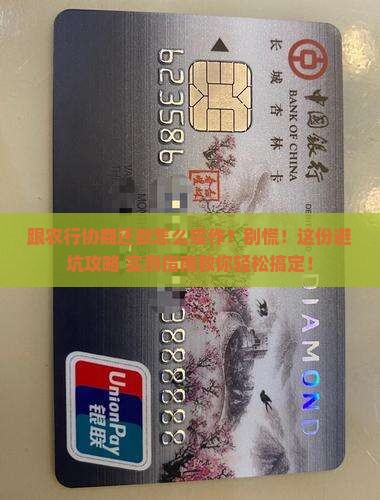 跟农业银行协商还款流程该怎么操作