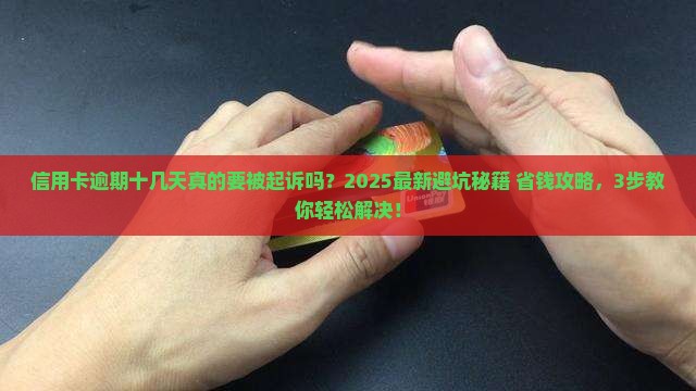 信用卡逾期十几天要起诉该怎么办