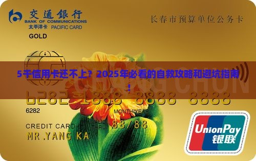 5千的信用卡还不上怎么办 5千的信用卡还不上怎么办