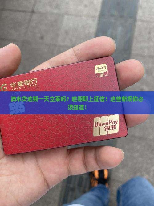 滴水贷逾期一天立案吗