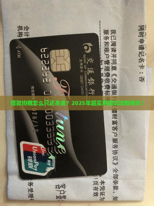 借款协商如何只还本金