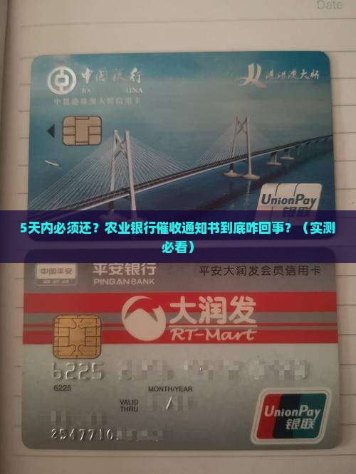 农业银行催收通知书要求5日内还款怎么办