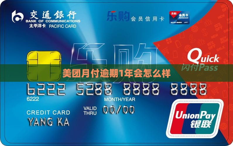 美团月付逾期1年会怎么样