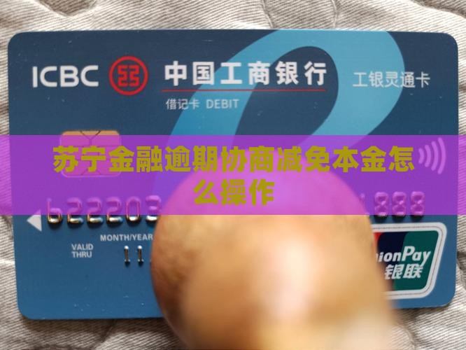 苏宁金融减免本金怎么操作
