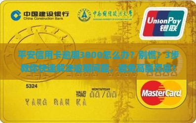 平安信用卡逾期3800怎么办