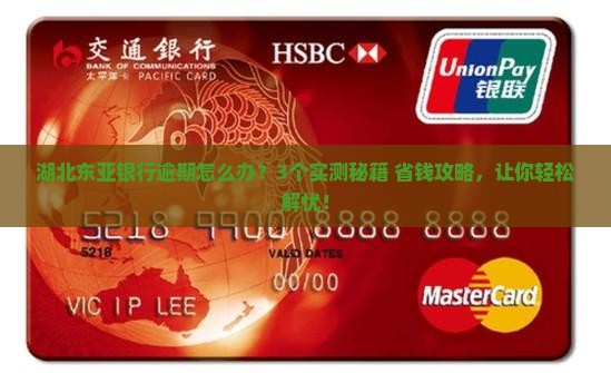 湖北东亚银行逾期怎么处理才能有效解决