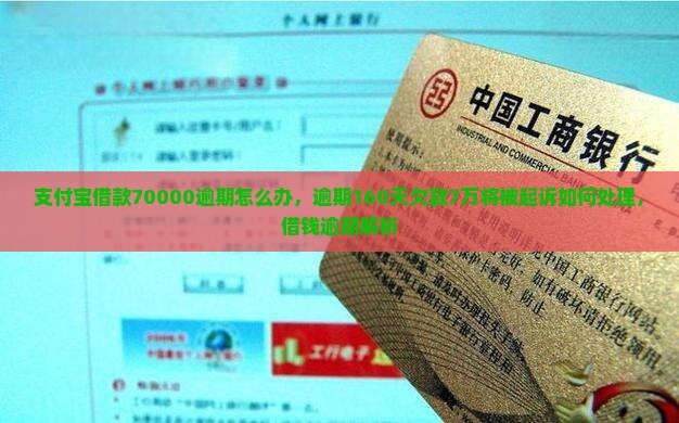 支付宝借款70000逾期怎么办，逾期160天欠款7万将被起诉如何处理，借钱逾期解析