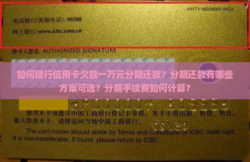 如何建行信用卡欠款一万元分期还款？分期还款有哪些方案可选？分期手续费如何计算？