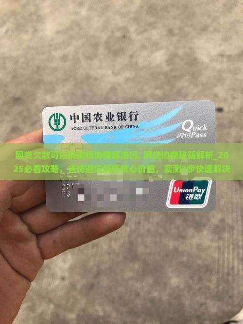 网贷欠款可以找律师协商解决吗