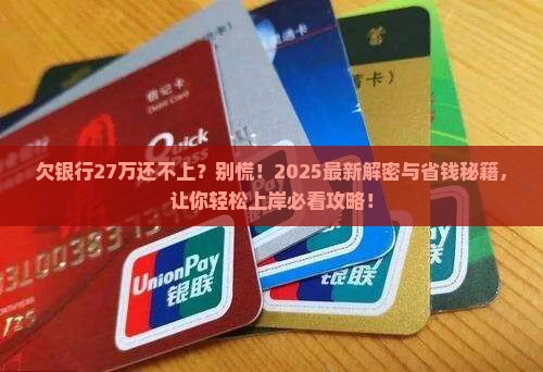 欠银行27万还不上怎么办解决办法