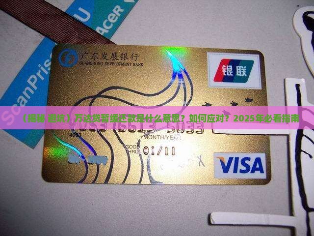 万达贷暂缓还款是什么意思