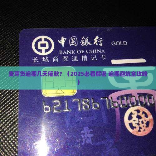 麦芽贷逾期几天催款