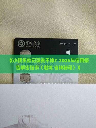 如何清除个人信用报告中的小额贷款记录