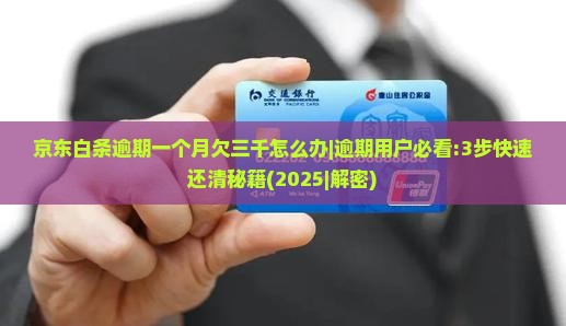 京东白条逾期一个月欠三千怎么办