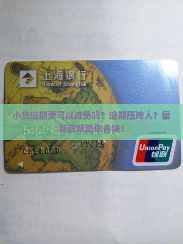 小贷逾期费可以减免吗