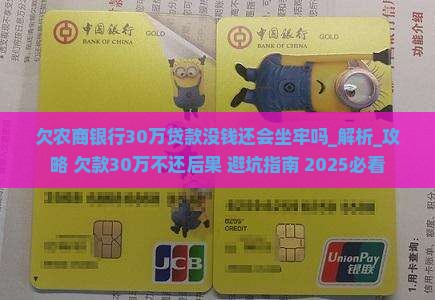 欠农商银行30万贷款没钱还会坐牢吗
