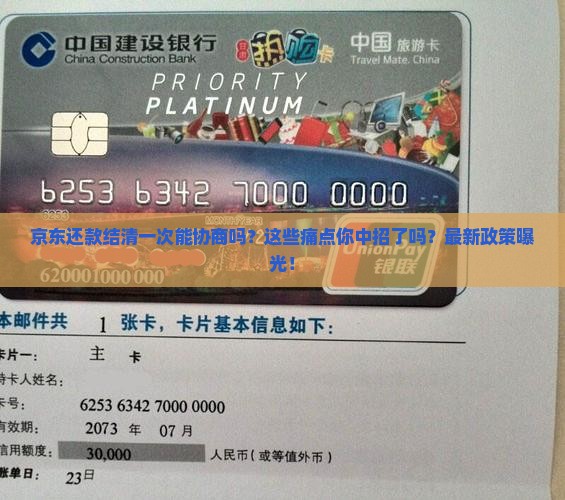 京东还款结清一次能协商吗