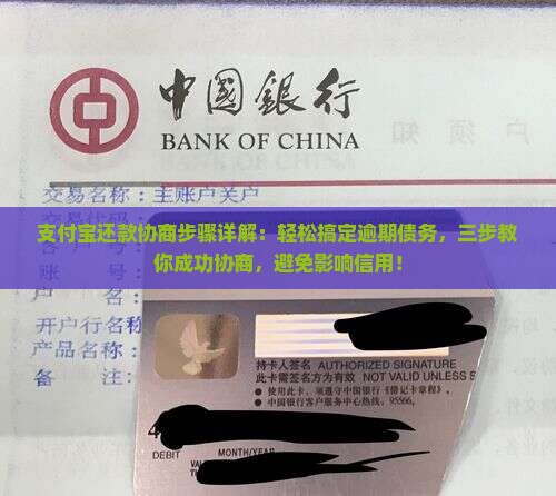 支付宝还款协商步骤详解